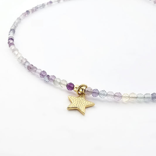 Collar Neblina de Estrella Dorada