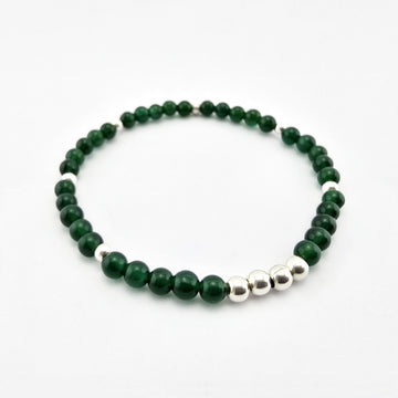 Pulsera Jade Malasia Plata 950