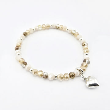 Pulsera Murano Corazón Plata 950