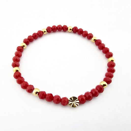 Pulsera Murano Rojo