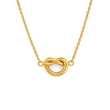 Collar Nudo Dorado chapado en oro de 18K