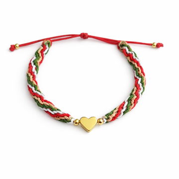 Pulsera de Hilo Corazón Raíz